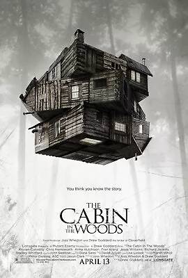 The Cabin In The Woods Movie Poster 2012 - 11x17 Inches | NEW USA • $16.99