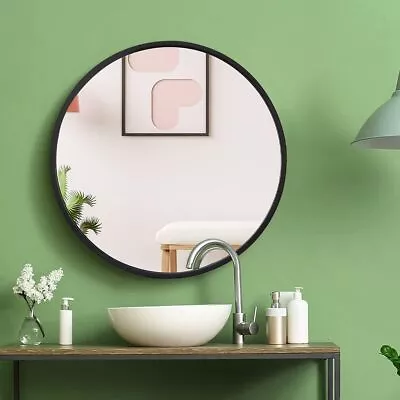 18  Circle Wall Mirror Round Makeup Vanity Mirror With Metal Frame For Bathroom • $29.58