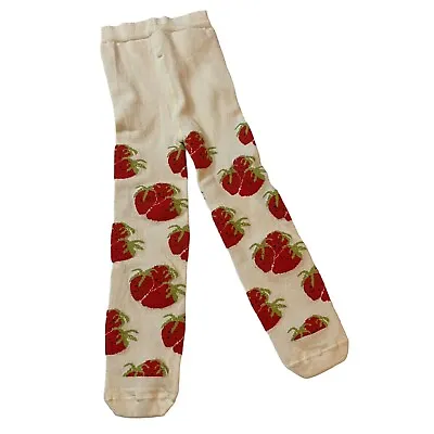 Matilda Jane Shortcake Tights Girls It's A Wonderful Parade Strawberry Size XS • $8.95