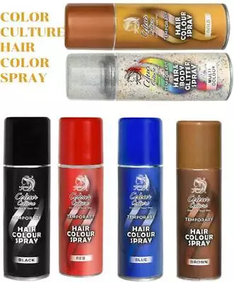 Temporary Hair Colour Spray Wash Out Party Fancy Dress Assorted Hair Colours Dye • £6.99