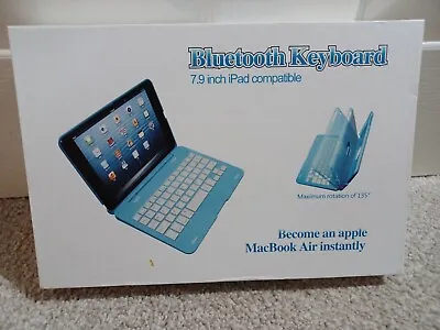 Bluetooth Keyboard 7.9 Incu IPad Compatible - Tablet Accessory - Folio Blue • £8
