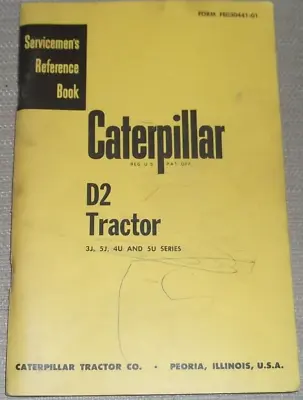 Cat Caterpillar D2 Crawler Tractor Dozer Service Shop Repair Manual Book • $119.99