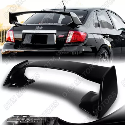 ABS Painted Black Rear Trunk Spoiler Wing For 08-14 Subaru WRX Impreza STi 4DR • $125.99