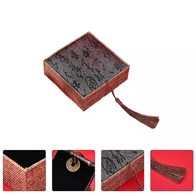  Jewelry Necklace Organizer Black Bins Earring Box Boxes Vintage • $13.69