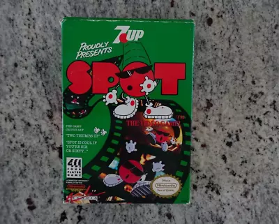7 Up Spot The Video Game *NES *Authentic *CIB W Game Manual Box *Tested • $35