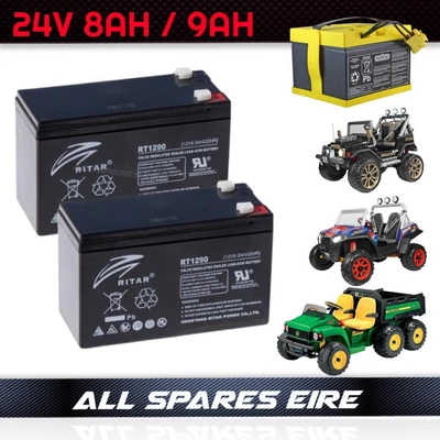 £79.95 • Buy Peg Perego 24v Volt Batteries For Rzr 900 Xp, Gaucho Xp & John Deere 6x4