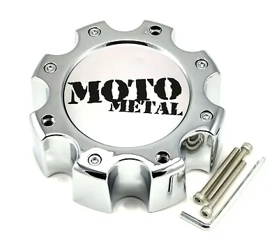 Moto Metal Chrome 8 Lug Bolt On Wheel Center Cap MO957 MO959 MO961 MO964 MO965 • $24