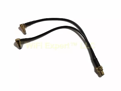 SMA Female To Y Type 2x MS156 Male Splitter Combiner Cable Pigtail RG174 6  1F2M • $12.74