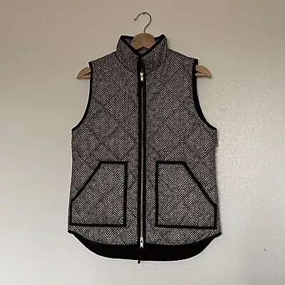 J Crew Herringbone Puffer Vest • $30