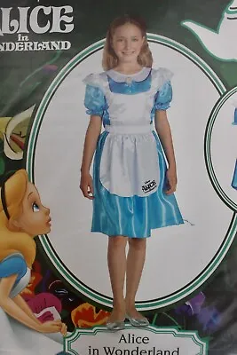 £9.99 • Buy Girls Alice In Wonderland Costume Disney Fancy Dress Age 8 9 10