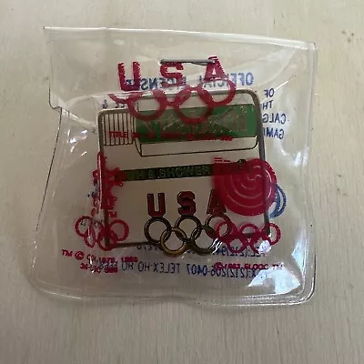 Olympic Sponsor Pin ~ Undated~Sponsor Vitabath Gelee~Bath & Shower~USA 5 Rings • $6.99