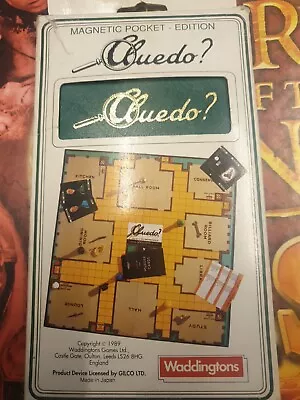 550. Waddingtons Cluedo Travel Magnetic Pocket Edition Game 1991 100% Complete • £8.50