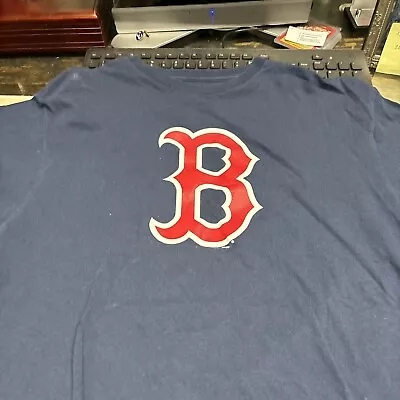“B” BOSTON RED SOX  L T-Shirt Red Dark Blue  White.You’re My Home. • $10