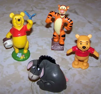 4 LOT The Disney Store Lil Classics Winnie The Pooh Tigger Eeyore Figurines 3-4  • $14.99
