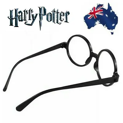 $9.99 • Buy Book Week Harry Potter Wally Adult Kids Black Glasses Costume Cosplay Accessory