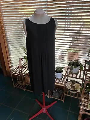 NWT J.JILL (Wearever Collection)Sleeveless BLACKPintucks A-Line Dress XL • $20
