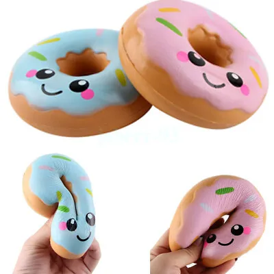 $19.78 • Buy 2PCS 11cm Lovely Doughnut Cream Scented Squishy Slow Rising Squeeze Toys AU HOT