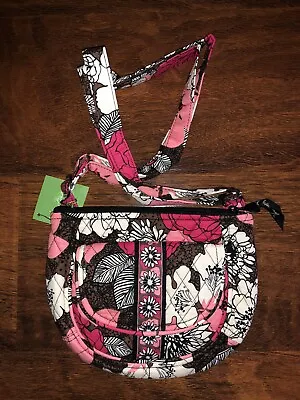 Vera Bradley MOCHA ROUGE LIZZY CROSSBODY Adjustable Little Hipster Purse NWT • $44.50