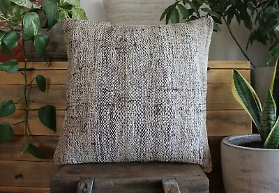 (50*50cm 20inch) Vintage Handwoven Kilim Cover Linen/wool/cotton Village Weave9 • $49.95