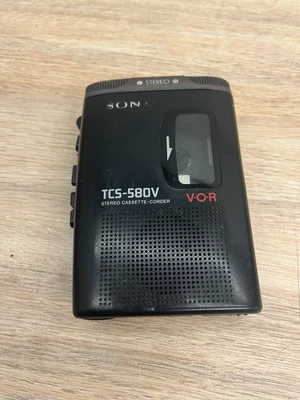 £29.99 • Buy Vintage Sony TCS-580V Portable Stereo Tape Cassette Recorder Dictaphone Walkman 