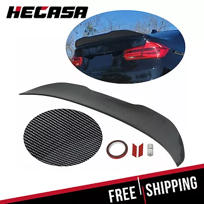 Rear Trunk Spoiler Carbon Fiber Style For BMW F30 3 Series Sedan M3 F80 12-18 • $55.99