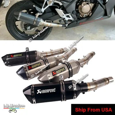 Slip On For Honda CBR300R CB300F 2015-2021 Exhaust System Mid Link Pipe Muffler • $107.01