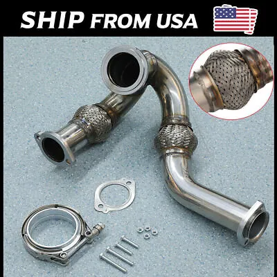 For 2003-2007 Ford 6.0l Powerstroke Y-pipe Up Pipe Turbo Gasket V-band Clamp Us • $73.30