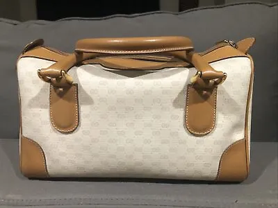 Rare Vintage 1970s GUCCI Logo Boston Beige Speedy Bag • $225