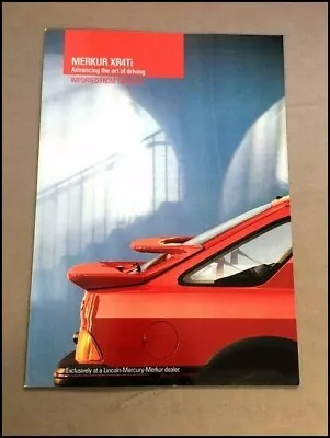 1987 Merkur Ford Xr4ti 26-page Original Car Sales Brochure Catalog • $25.56