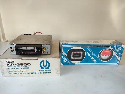 £50 • Buy Vintage Pioneer Car Stereo Radio Cassette And Flush Mount Stereo Speakers.