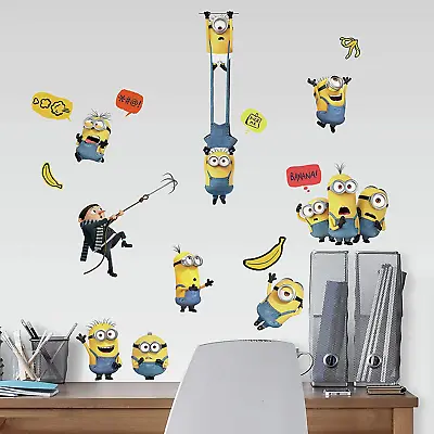 Minions: The Rise Of Gru Peel And Stick Wall Decals By Roommates RMK4309SCS • $24.99