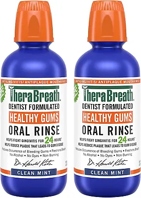 $40.32 • Buy Therabreath Healthy Gums Periodontist Formulated 24-Hour Oral Rinse With CPC, Cl