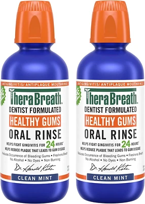 $40.32 • Buy Therabreath Healthy Gums Periodontist Formulated 24-Hour Oral Rinse With CPC, Cl