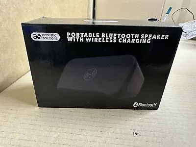 Acoustic Solutions Podium Wireless Bluetooth Speaker Built-in Wireless Charger • £25.99
