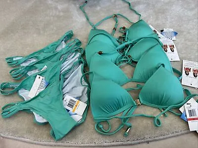 CC1 VODA SWIM LOT OF 8 Green Bikini Sets Retails USD$600+ FREE SHIP W/AUCTION • $120