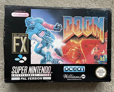 Nintendo SNES Game Boxed Doom • £40