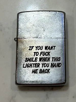 War Zippo - RARE USED 1968 ZIPPO LIGHTER - ORIGINAL VINTAGE VIETNAM WAR ZIPPO. • $280