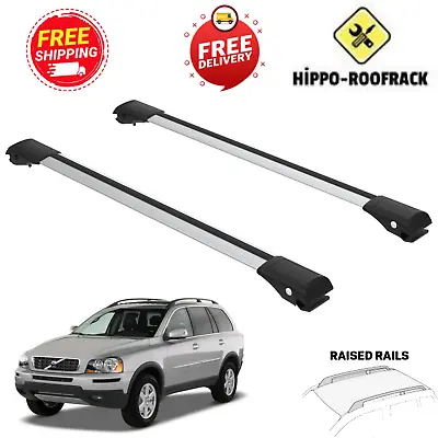 For Volvo XC90 2002-2014 Roof Rack Cross Bars Silver Set 2 Pcs • $149