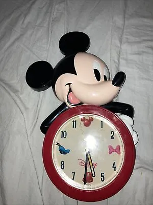 Disney Mickey Mouse Quartz Wall Clock By Time Concepts UNTESTED • $30