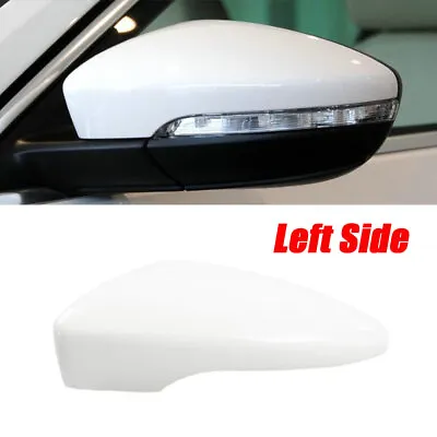 $13.15 • Buy Left Side Mirror Cap Cover Replacement White For VW CC VW EOS Scirocco 2012-2016