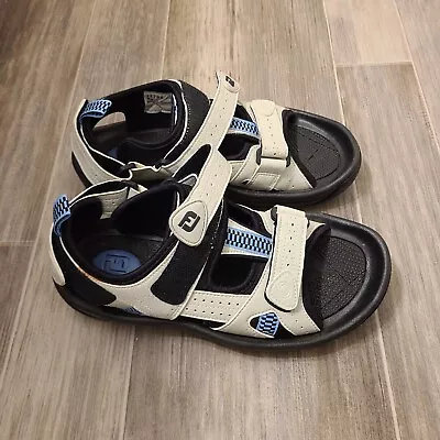 Footjoy FJ Golf Sandals Leather Adjustable Straps Soft Spikes Size 8M 48794 • $24