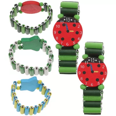 Party Bag Filler - Wooden Digital Watch For Kids Time Learning (5 PCS) • £7.98