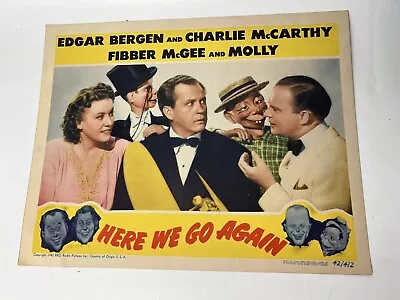 HERE WE GO AGAIN ‘42 EDGAR BERGEN WITH CHARLIE McCARTHY MORTIMER SNERD LC • $55