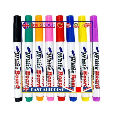 £6.29 • Buy Magical Water Painting Pen Erasable Drawing Whiteboard Floating Pen (8pcs) #gib
