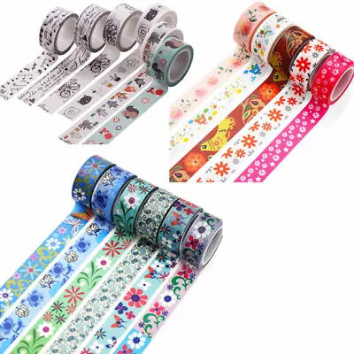 5M Cartoon Washi Tape Masking Tape Scrapbook Decorative Paper Adhesive Sticker • $3.28