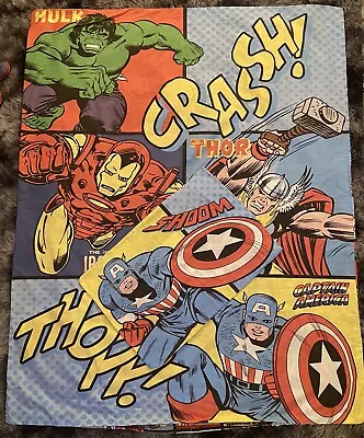 Vintage Marvel Captain America Hulk Single Duvet Cover & Pillowcase • £9.99