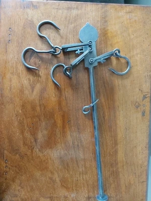£35 • Buy W&T Avery Butchers  Blacksmith Forged Steel Yard Weight Scales Kitchenalia 