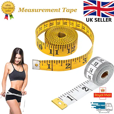 Body Measuring Tape Fabric Dressmakers Tailor Sewing Seamstress Diet Tape Ruler • £2.99