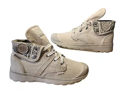 PALLADIUM Pallabrouse Baggy Boot - Women's Sz 11 Floral Vapor/Metal • £28.95