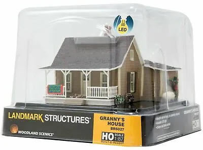 Woodland Scenics HO ~ New With LEDs ~ Granny’s House ~ Built And Ready ~ BR5027 • $59.72
